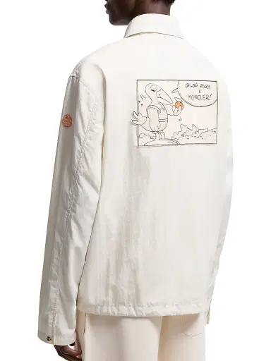 Moncler Genius Men's Moncler x Gilga Farm by Donald Glover Satsuma Shacket - White | Thumbnail 3 Moncler Genius Men's Moncler x Gilga Farm by Donald Glover Satsuma Shacket - White | Thumbnail 3