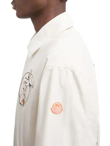 Moncler Genius Men's Moncler x Gilga Farm by Donald Glover Satsuma Shacket - White | Thumbnail 4 Moncler Genius Men's Moncler x Gilga Farm by Donald Glover Satsuma Shacket - White | Thumbnail 4