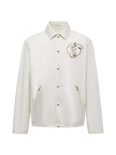 Moncler Genius Men's Moncler x Gilga Farm by Donald Glover Satsuma Shacket - White | Thumbnail 1 Moncler Genius Men's Moncler x Gilga Farm by Donald Glover Satsuma Shacket - White | Thumbnail 1