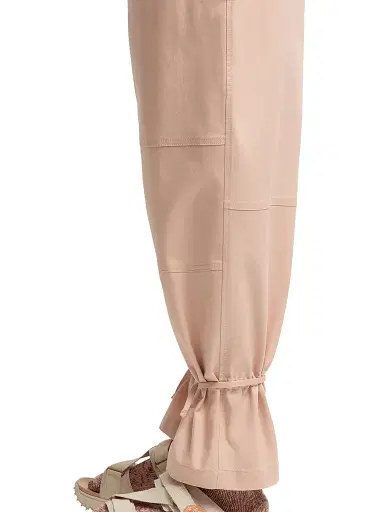 Moncler Genius Men's Moncler x Gilga Farm by Donald Glover Pants in Cotton Gabardine - Peach Pink | Thumbnail 3