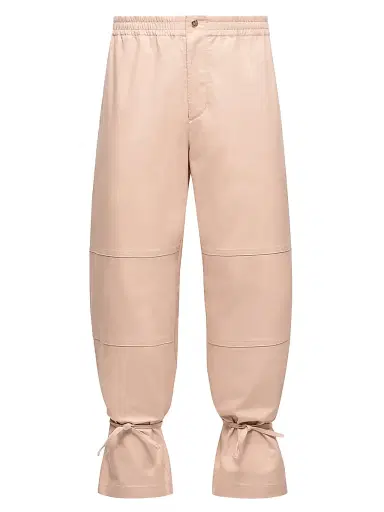 Moncler Genius Men's Moncler x Gilga Farm by Donald Glover Pants in Cotton Gabardine - Peach Pink | Thumbnail 1