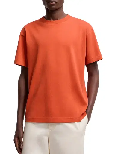 Moncler Genius Men's Moncler x Gilga Farm by Donald Glover Crew-Neck T-Shirt in Cotton - Orange | Thumbnail 2