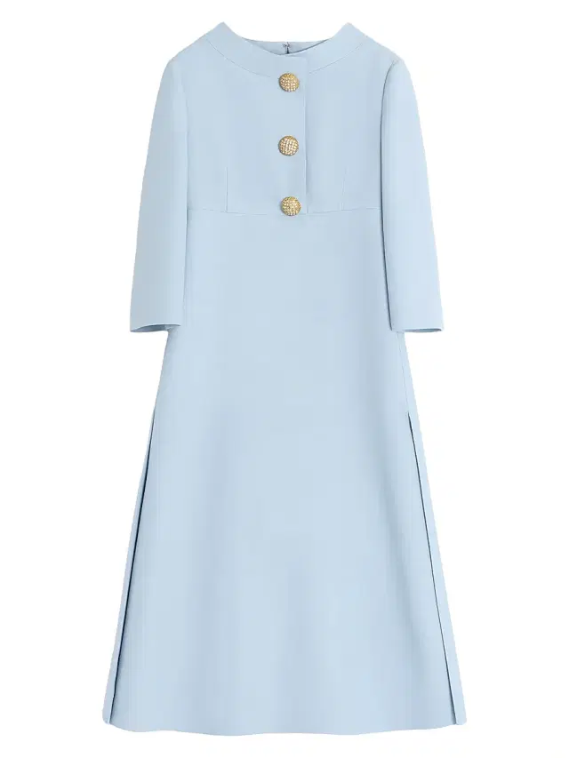 Valentino Garavani Women's Crepe Couture Midi Dress - Pastel Gray