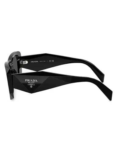 Prada Women's 53MM Square Sunglasses - Black | Thumbnail 3 Prada Women's 53MM Square Sunglasses - Black | Thumbnail 3