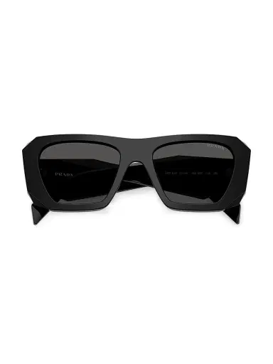 Prada Women's 53MM Square Sunglasses - Black | Thumbnail 5 Prada Women's 53MM Square Sunglasses - Black | Thumbnail 5