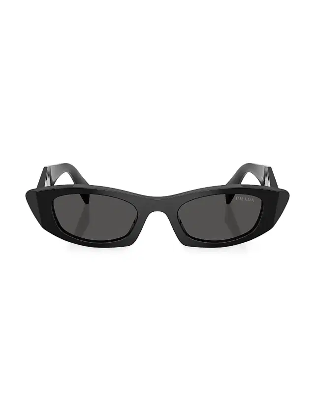 Women's 52MM Oval Sunglasses - Black