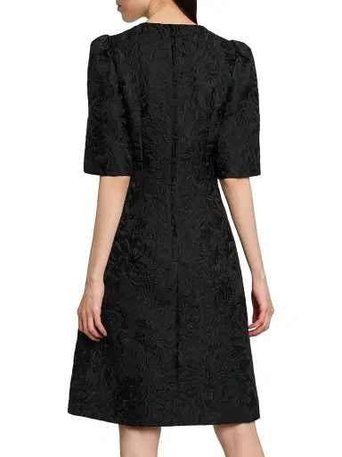Dolce & Gabbana Women's Brocade Leopard-Lined Midi-Dress - Nero - Size 0 | Thumbnail 5 Dolce & Gabbana Women's Brocade Leopard-Lined Midi-Dress - Nero - Size 0 | Thumbnail 5