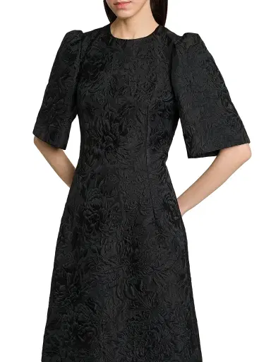 Dolce & Gabbana Women's Brocade Leopard-Lined Midi-Dress - Nero - Size 0 | Thumbnail 6 Dolce & Gabbana Women's Brocade Leopard-Lined Midi-Dress - Nero - Size 0 | Thumbnail 6
