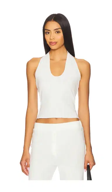 VIR VITA Pointelle Halter Top | Thumbnail 1