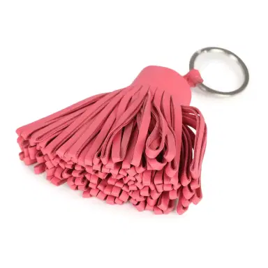 HERMÈS Hermes Carmen Keychain Rose Lipstick Milo Lambskin Palladium Hardware | Thumbnail 3 HERMÈS Hermes Carmen Keychain Rose Lipstick Milo Lambskin Palladium Hardware | Thumbnail 3