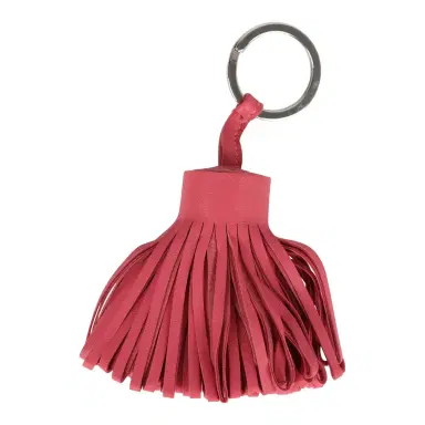 HERMÈS Hermes Carmen Keychain Rose Lipstick Milo Lambskin Palladium Hardware | Thumbnail 1 HERMÈS Hermes Carmen Keychain Rose Lipstick Milo Lambskin Palladium Hardware | Thumbnail 1