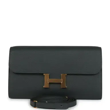 HERMÈS Hermes Constance Wallet To Go Vert Mangrove Evercolor Gold Hardware | Thumbnail 1 HERMÈS Hermes Constance Wallet To Go Vert Mangrove Evercolor Gold Hardware | Thumbnail 1