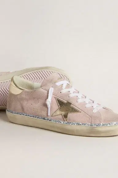 Golden Goose Super Star Glitter Sneaker - Pink Platinum | Thumbnail 5