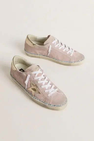 Golden Goose Super Star Glitter Sneaker - Pink Platinum | Thumbnail 6