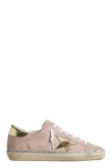 Golden Goose Super Star Glitter Sneaker - Pink Platinum | Thumbnail 1