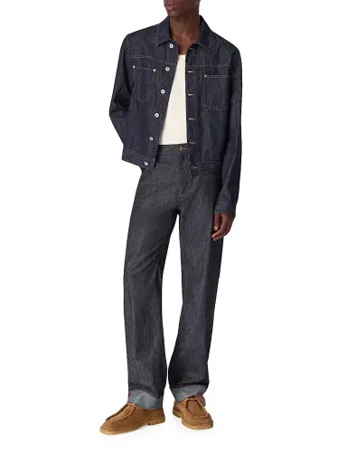 Bottega Veneta Men's Denim Trucker Jacket - Indigo - Size 42 | Thumbnail 2