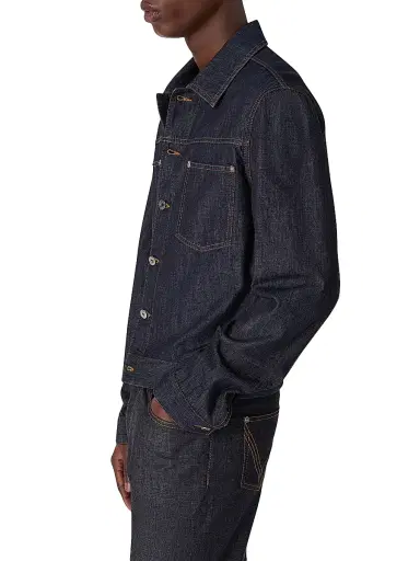 Bottega Veneta Men's Denim Trucker Jacket - Indigo - Size 42 | Thumbnail 3