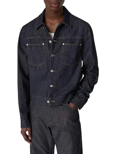 Bottega Veneta Men's Denim Trucker Jacket - Indigo - Size 42 | Thumbnail 1