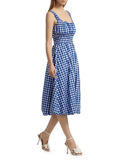 Sea Women's Neci Gingham Cotton Scoopneck Midi-Dress | Thumbnail 2 Sea Women's Neci Gingham Cotton Scoopneck Midi-Dress | Thumbnail 2