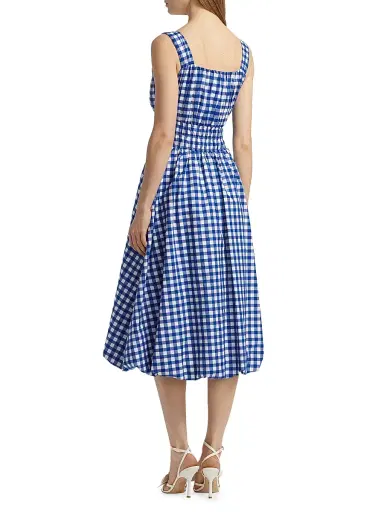 Sea Women's Neci Gingham Cotton Scoopneck Midi-Dress | Thumbnail 5 Sea Women's Neci Gingham Cotton Scoopneck Midi-Dress | Thumbnail 5