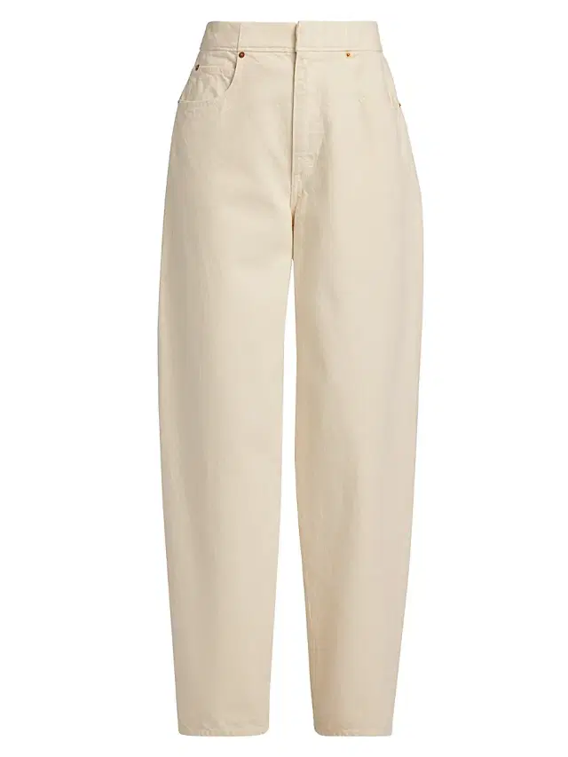 SLVRLAKE Women's Camilla Curve Jeans - Ecru