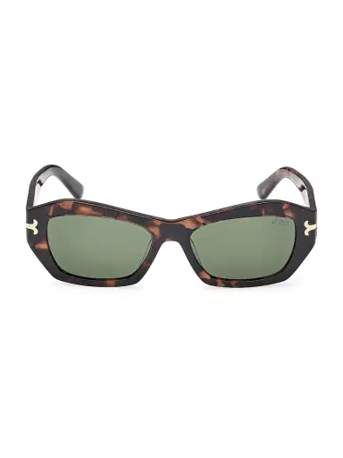 PUCCI Women's 54MM Rectangular Sunglasses - Dark Havana Green | Thumbnail 2