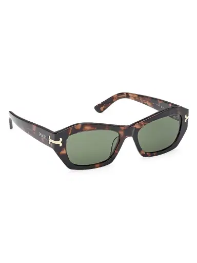 PUCCI Women's 54MM Rectangular Sunglasses - Dark Havana Green | Thumbnail 8