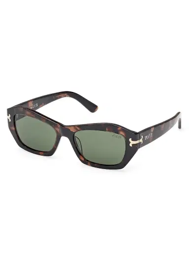 PUCCI Women's 54MM Rectangular Sunglasses - Dark Havana Green | Thumbnail 1