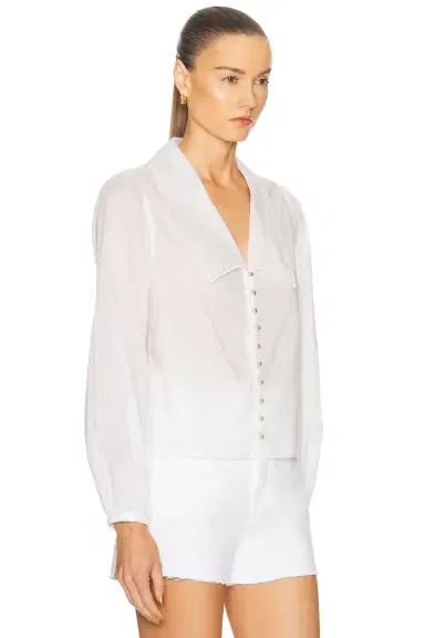 FRAME The Eyelet Sailor Blouse | Thumbnail 2