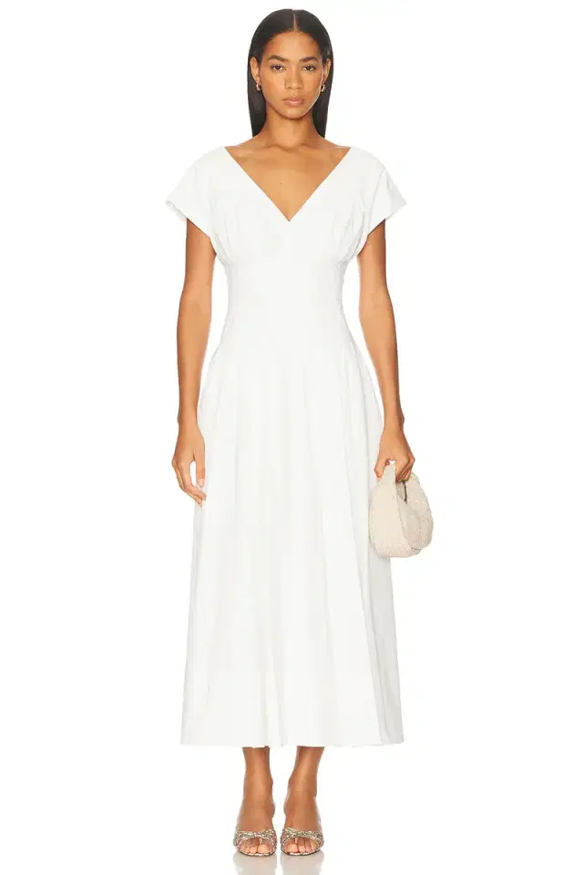 SIMKHAI Nina Pleated Midi Dress