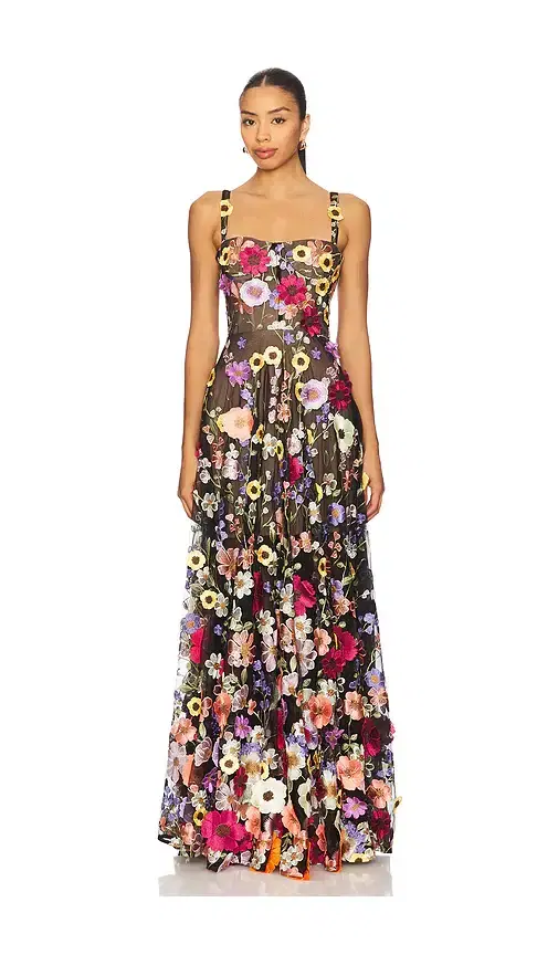Bronx Banco Jasmine Floral Maxi Dress