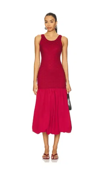 Bardot x REVOLVE Melody Lace Poplin Maxi Dress | Thumbnail 1
