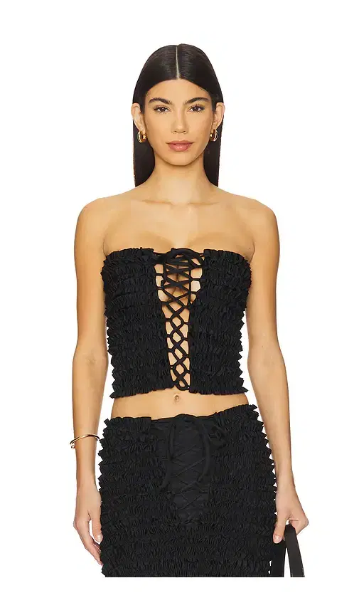 AMOR MIA Ruffled Top