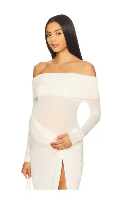 BUMPSUIT Off The Shoulder Mesh Top | Thumbnail 1