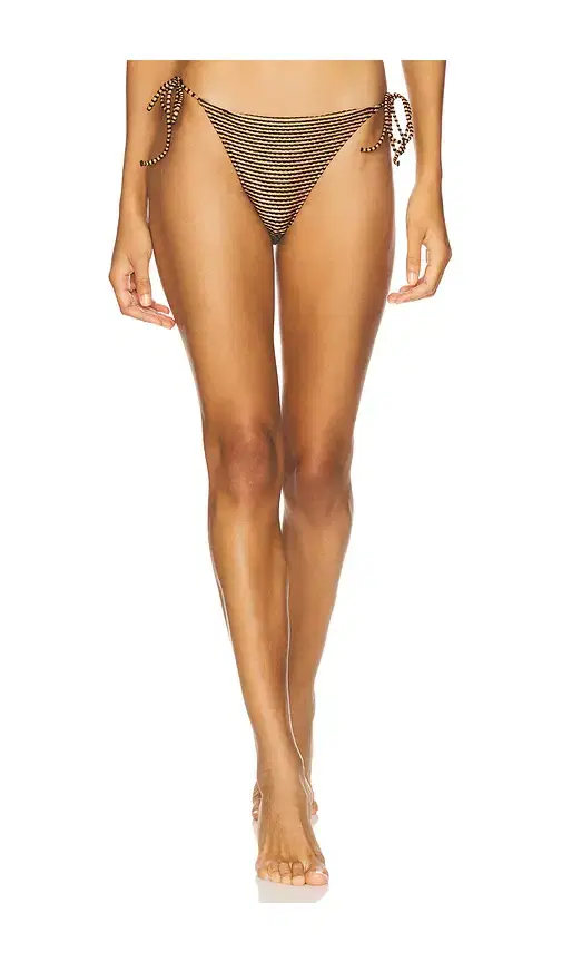Maria Scalloped String Bikini Bottom
