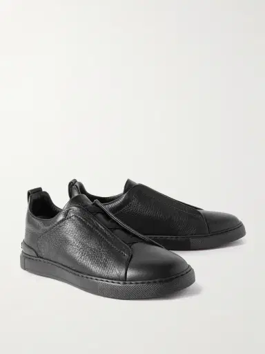Zegna Triple Stitch™ Full-Grain Deerskin Slip-On Sneakers - Men | Thumbnail 4 Zegna Triple Stitch™ Full-Grain Deerskin Slip-On Sneakers - Men | Thumbnail 4