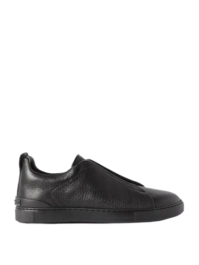 Zegna Triple Stitch™ Full-Grain Deerskin Slip-On Sneakers - Men