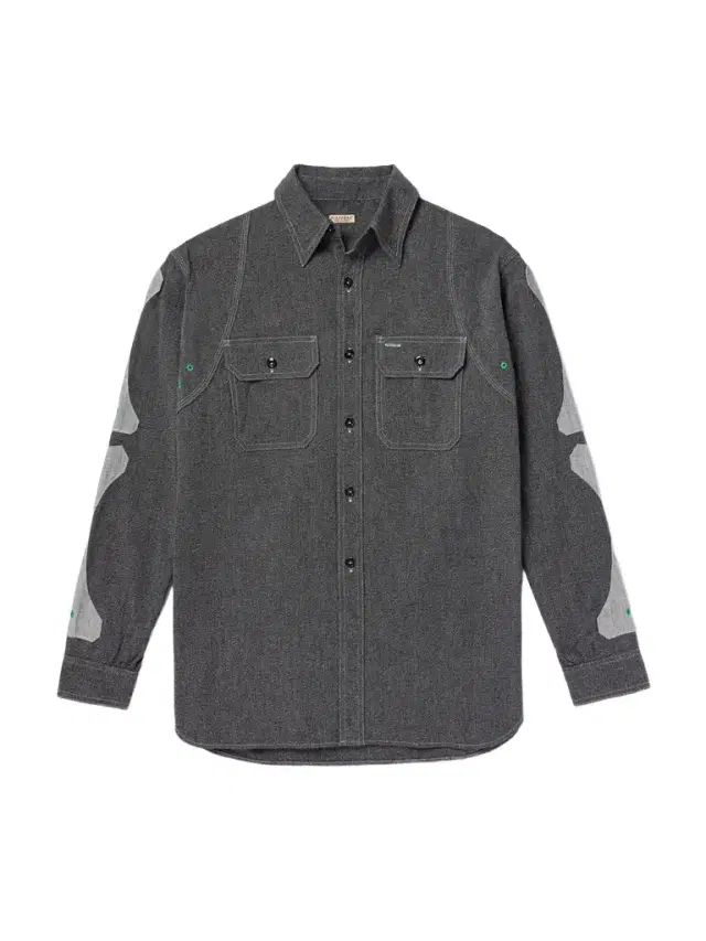 KAPITAL Appliquéd Panelled Cotton Shirt - Men