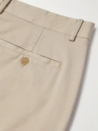 Sunspel Straight-Leg Garment-Dyed Cotton-Blend Twill Chinos - Men | Thumbnail 5