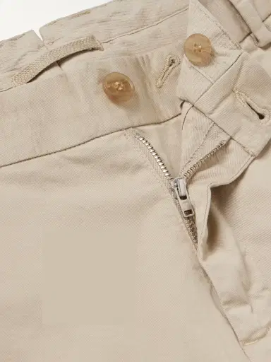 Sunspel Straight-Leg Garment-Dyed Cotton-Blend Twill Chinos - Men | Thumbnail 6