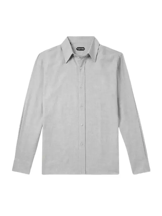 Slim-Fit Cotton and Cashmere-Blend Shirt - Men