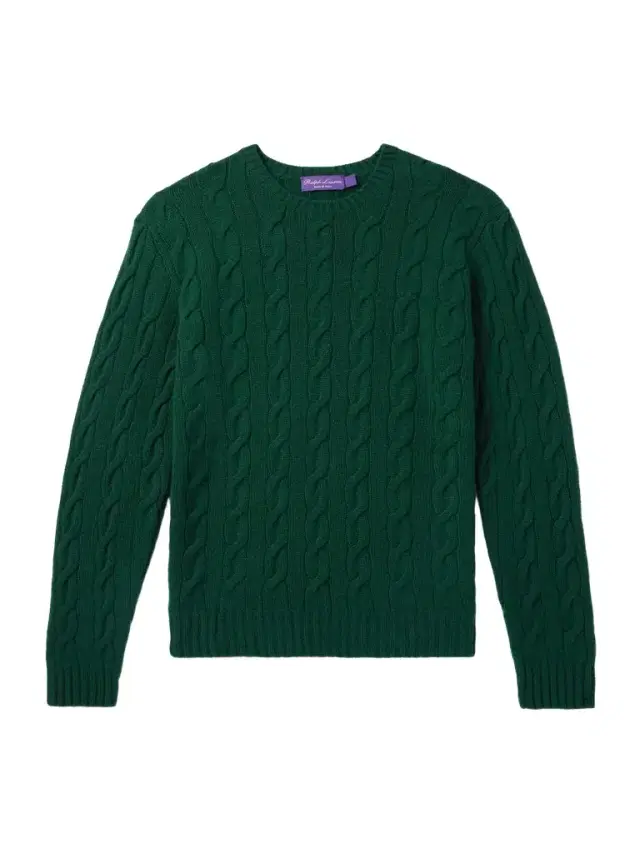 Cable-Knit Cashmere Sweater - Men Cable-Knit Cashmere Sweater - Men