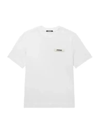 Jacquemus Logo-Appliquéd Cotton-Jersey T-Shirt - Men | Thumbnail 1 Jacquemus Logo-Appliquéd Cotton-Jersey T-Shirt - Men | Thumbnail 1