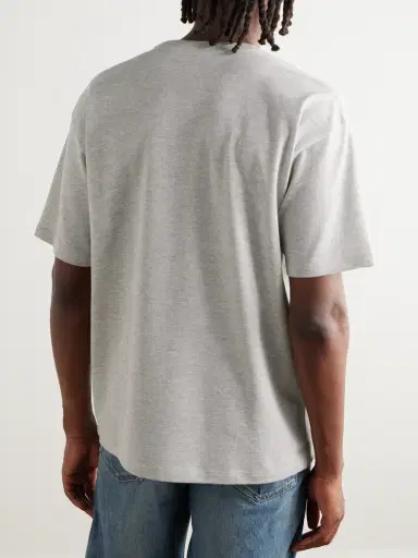 Saint Laurent Cotton-Blend Piqué T-Shirt - Men | Thumbnail 3
