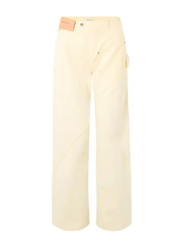 Twisted Low-rise Wide-leg Jeans