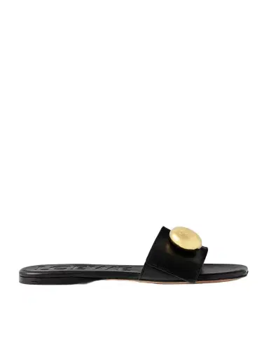 Loewe Pebble Embellished Leather Slides | Thumbnail 1 Loewe Pebble Embellished Leather Slides | Thumbnail 1