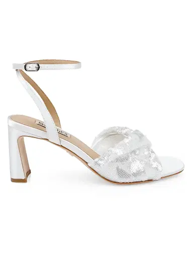 BADGLEY MISCHKA Women's Gema 70MM Sequined Sandals | Thumbnail 1 BADGLEY MISCHKA Women's Gema 70MM Sequined Sandals | Thumbnail 1