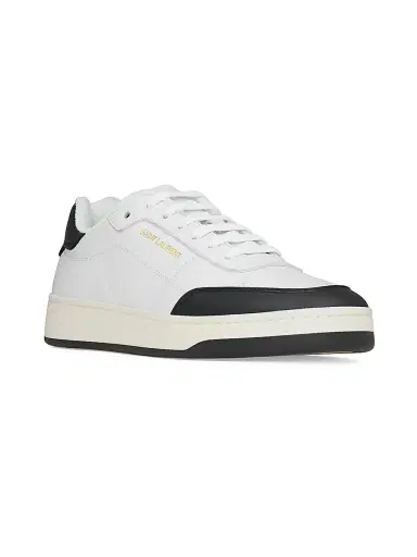 Saint Laurent Men's SL61 Sneakers in Smooth Leather - Optic White Black - Size 11.5 | Thumbnail 2 Saint Laurent Men's SL61 Sneakers in Smooth Leather - Optic White Black - Size 11.5 | Thumbnail 2