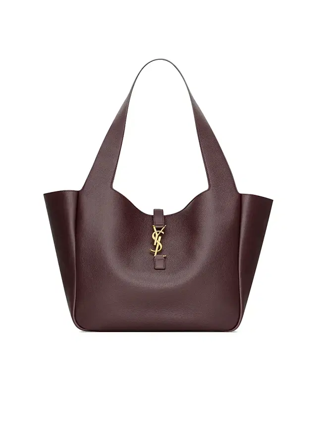 Women's Le 5 ÿ 7 Bea in Grained Leather Tote Bag - Raisin