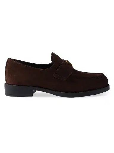 Prada Women's Suede Loafers | Thumbnail 1 Prada Women's Suede Loafers | Thumbnail 1